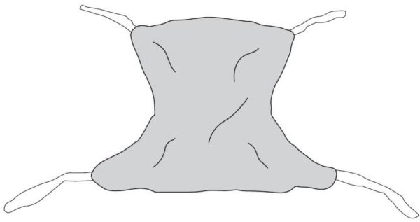 Drive, Full Body Patient Lift Sling, Mesh with Commode Cutout, 13221 - Image 2