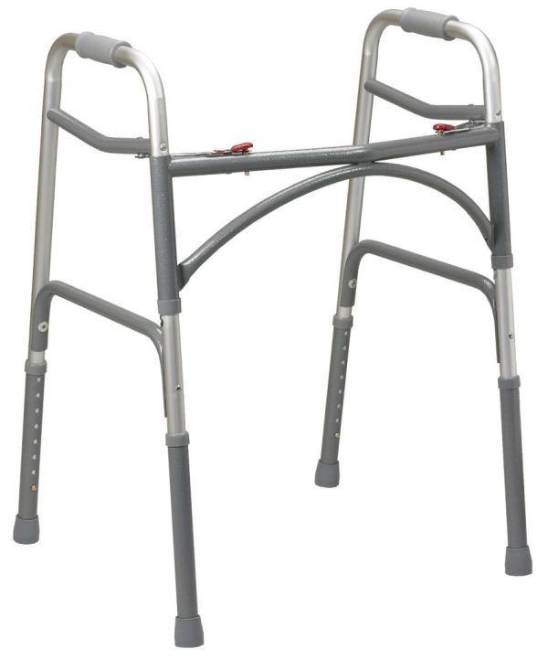 Drive, Bariatric Aluminum Folding Walker- Two Button, 10220-1 & 10220-1WW - Image 3