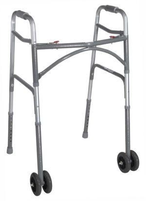 Drive, Bariatric Aluminum Folding Walker- Two Button, 10220-1 & 10220-1WW