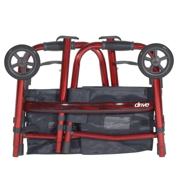 Drive, Deluxe Folding Travel Walker with 5" Wheels, RTL10263KDR - Image 4