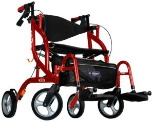 Drive, Airgo Fusion F18 Side-Folding Rollator & Transport Chair, 700-938