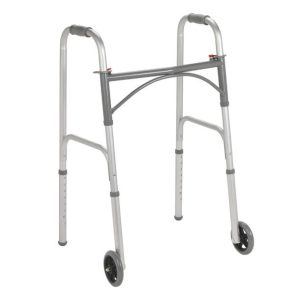 Drive, Folding Junior Walker, Two Button with 5" Wheels, 10247-4