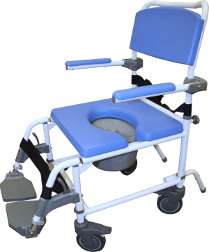 EZee Life, 18" Tilt Rehab Shower Commode with 4 Way Seat