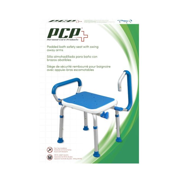 PCP, Foam Padded Bath Safety Seat With Swing Away Arms, 7106 - Image 2