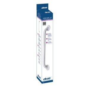 Drive, White Powder-Coated Grab Bar, RTL12012