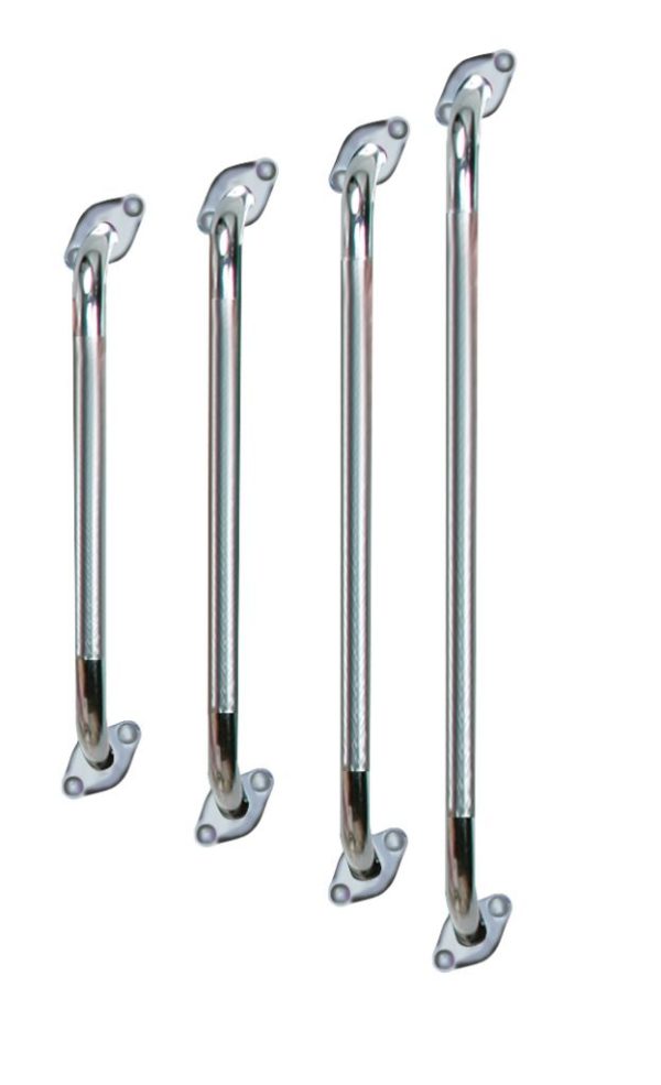 Drive, Chrome Grab Bars with Rotating Flange, 12112RF