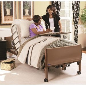 Invacare, Fully Electric Hospital Bed Package With Therapeutic Foam Mattress and Rails Included