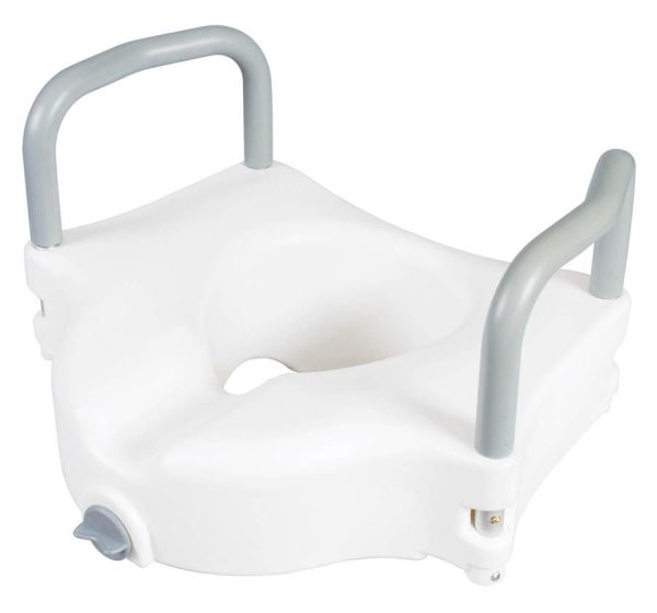 Carex, Classics Raised Toilet Seat with Armrests, FGB31877