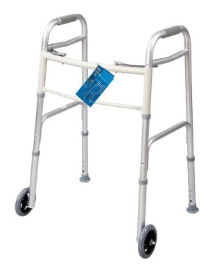 Carex, Dual Button Walker With 5" Wheels