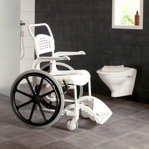 Etac, Clean Shower Commode with 24" Rear Wheels