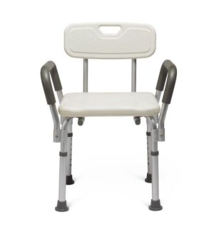 Medline, Knockdown Bath Bench with Arms and Back, MDS89745RAH