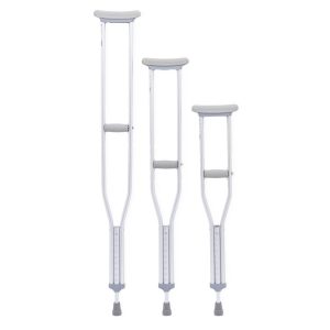 Medline, Standard Aluminum Push-Button Crutches (Pair), MDSV80535
