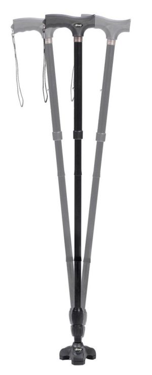 Drive, Flex N Go Folding Cane with T Handle, RTL10305