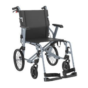 REHASENSE, ICON 35Bx, Transport Wheelchair with Fixed Armrests, RWB35D2IB0