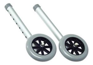 Carex, 5" Fixed Walker Wheels, FGA83900