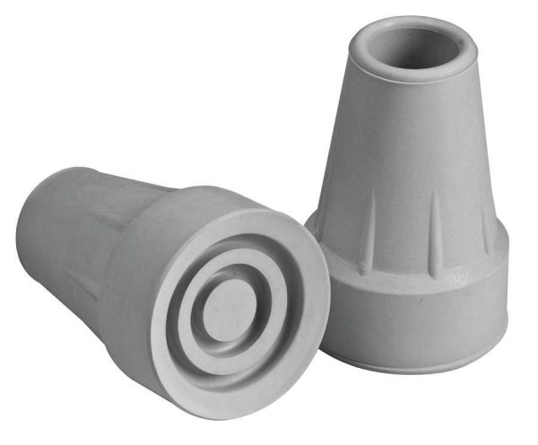 Carex, Grey Crutch Tips (1 Pair), FGA71600