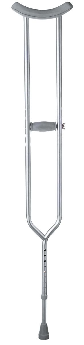 Medline, Bariatric Steel Push-Button Crutch (Pair), MDS8033