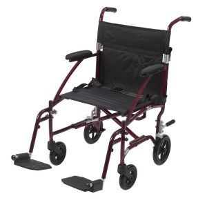 Drive, Fly-Lite Aluminum Transport Chair, DFL19
