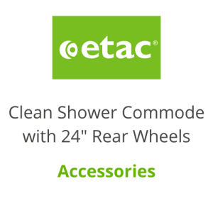 Etac, Accessories for Clean Shower Commode with 24" Rear Wheels