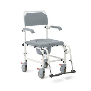 Medline, Shower Commode Transport Chair with Wheels, G1-504WCPX1