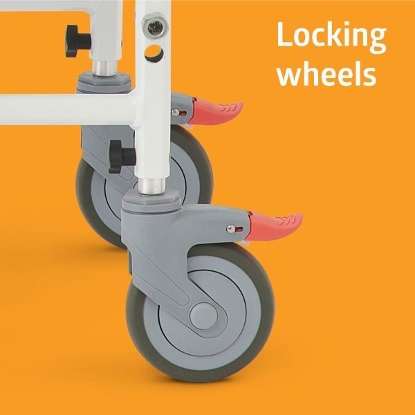 Medline, Shower Commode Transport Chair with Wheels, G1-504WCPX1 - Image 5