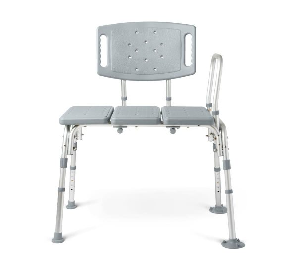 Medline, Bariatric Transfer Bench with Back 500lb Capacity, G3-200KBX1