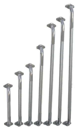 Maple Leaf, Knurled Grab Bar with Rotating Flange
