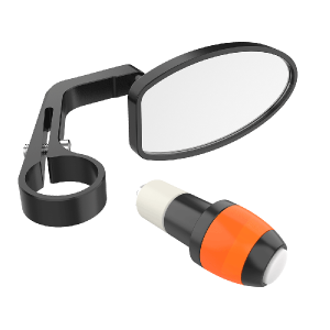 REHASENSE, Rear-View Mirror with LED Lamp for Wheelchair Power Add-Ons