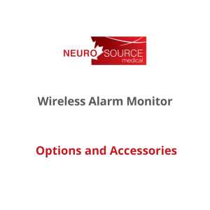 NeuroSource, Options and Accessories for Wireless Alarm Monitor