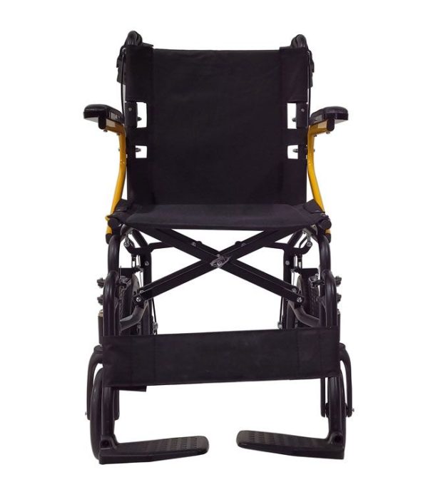 MOBB, 12" Wheel Transport Chair, MHTC12BYE - Image 3