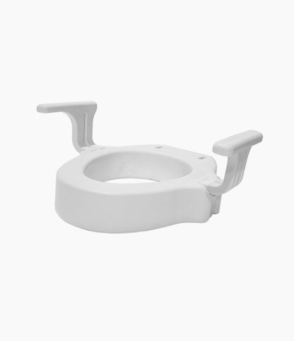 MOBB, 4" Elongated Raised Toilet Seat with New Handles - Image 3