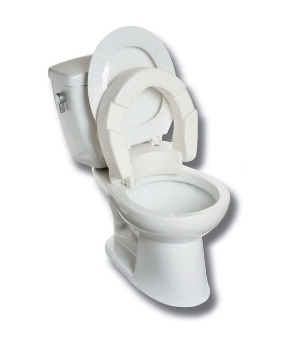 MOBB, 4" Hinged Raised Toilet Seat, MHHRT