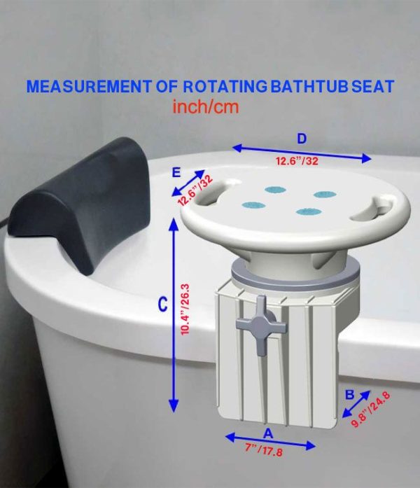 MOBB, Rotating Bathtub Seat, MHRBS