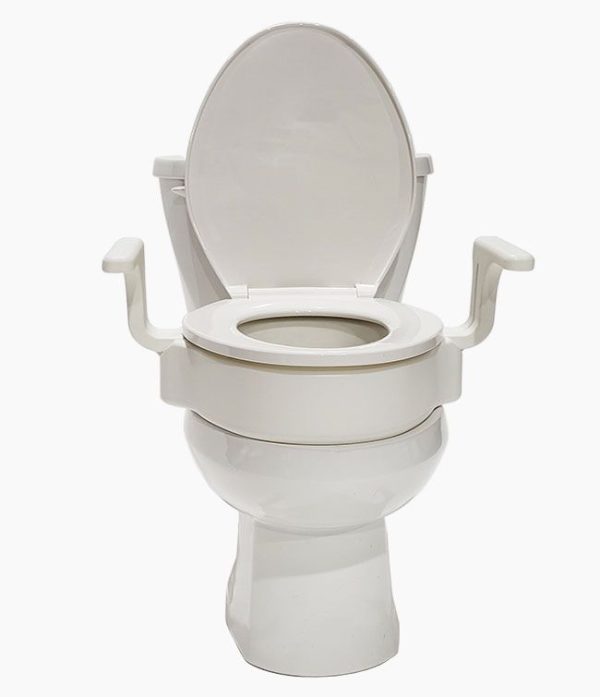 MOBB, NEW 4" Raised Toilet Seat with Handles
