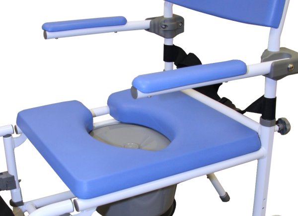 EZee Life, 18" Tilt Rehab Shower Commode with 4 Way Seat - Image 3